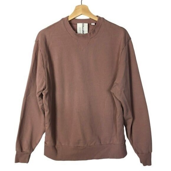 ASOS Collusion Unisex Dusky Pink Crewneck Sweatshirt S - Picture 1 of 4